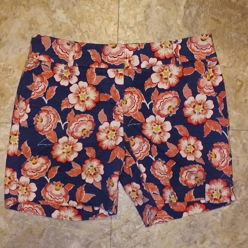 Ann Taylor Loft floral print Riviera shorts